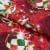 Новогодняя ткань лонета шарики фон бордо